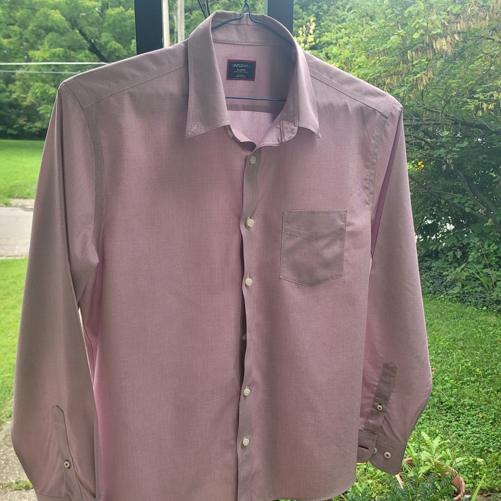 UNTUCKit Men's Long Sleeve Button-Down Size XL